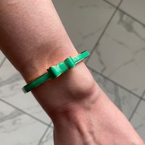 Kate Spade NWT Green Bow Bangle